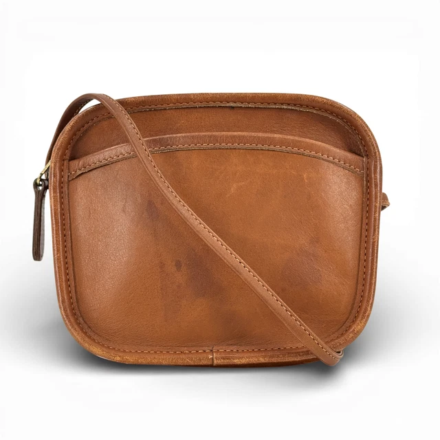 Sac à Bandoulière En Wax Fait Main - Forme Carrée Multicouleur - Taille Moyenne