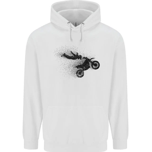 Abstract Motocross Rider Dirt Bike Childrens Kids Hoodie