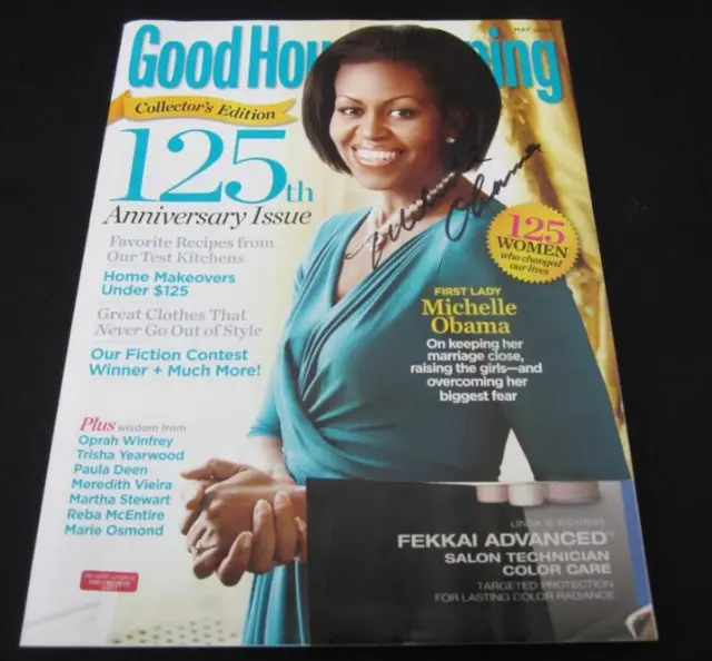 **RARE* Michelle Obama hand Signed Autographed Good Housekeeping Magazine w/ COA