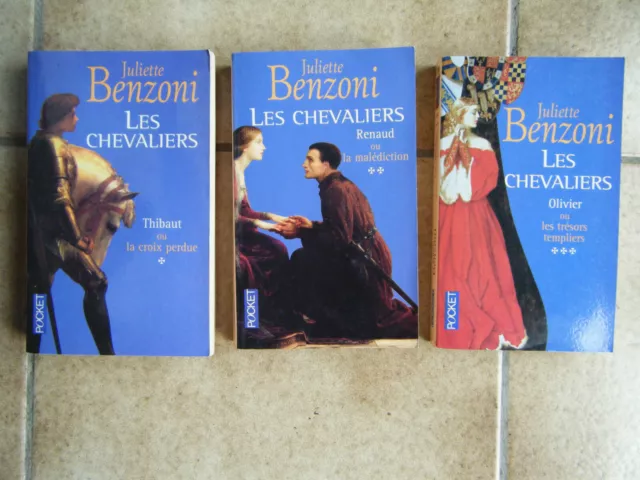 Serie Complete Lot De 3 Livres Les Chevaliers Juliette Benzoni
