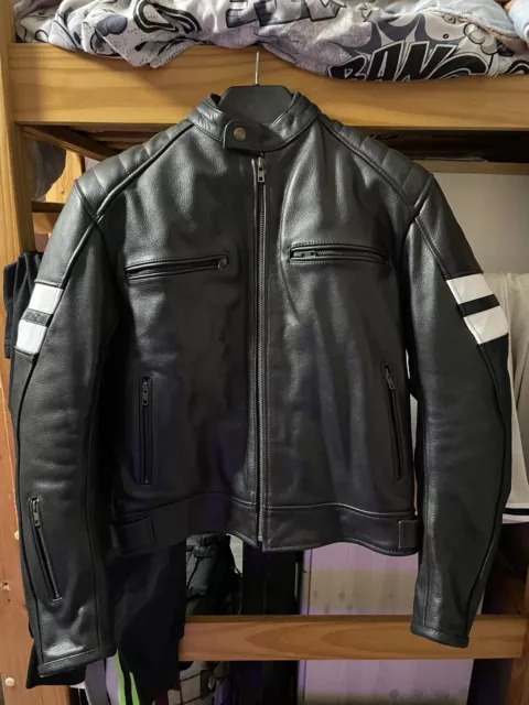 Blouson de moto en cuir Zolki taille M