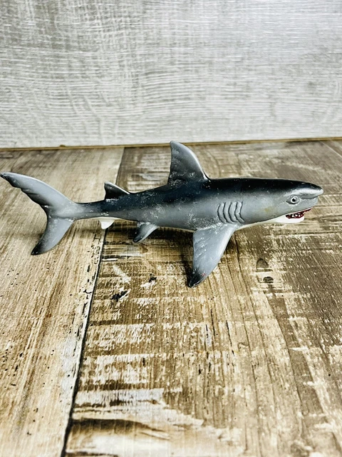 Vintage Safari Ltd Great White Shark Miami Plastic Figure 6” 1996