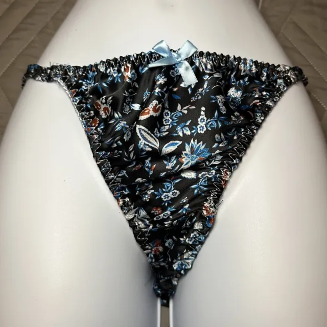 LOT 6 PRETTY SATIN BIKINIS Style PANTIES Women Underwear #3122X S M L XL 2X  $25.99 - PicClick