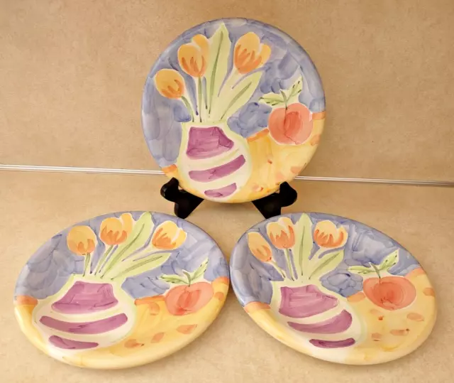 Sango Potpourri Mix & Match Set Of 3 Passion Vine Salad Plates 7 ¾” Sue Zipkin