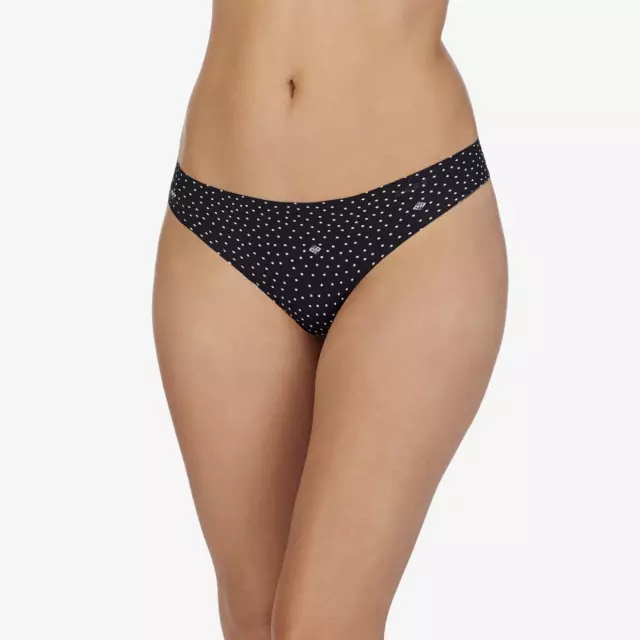 DKNY WOMENS BLACK Star Print Seamless Litewear Cut Anywhere Thong Panty  Large £6.62 - PicClick UK