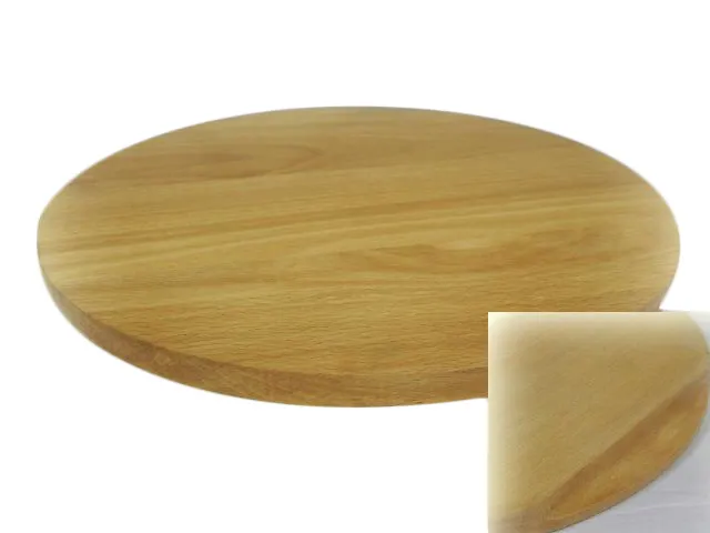 Round circular wooden chopping board cutting serving pizza solid wood 14 inches