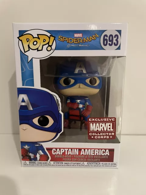 Funko Pop! Captain America Collector Corps Exclusive 676 Mint Condition