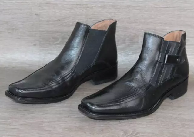 Bottine Cuir Noir San Marina – Taille 39 Eu – Occasion très bon état