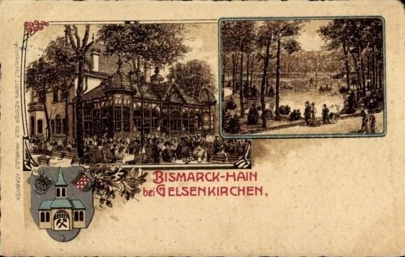 WAPPEN LITHO GELSENKIRCHEN im Ruhrgebiet, BismarckHain 4505600 EUR