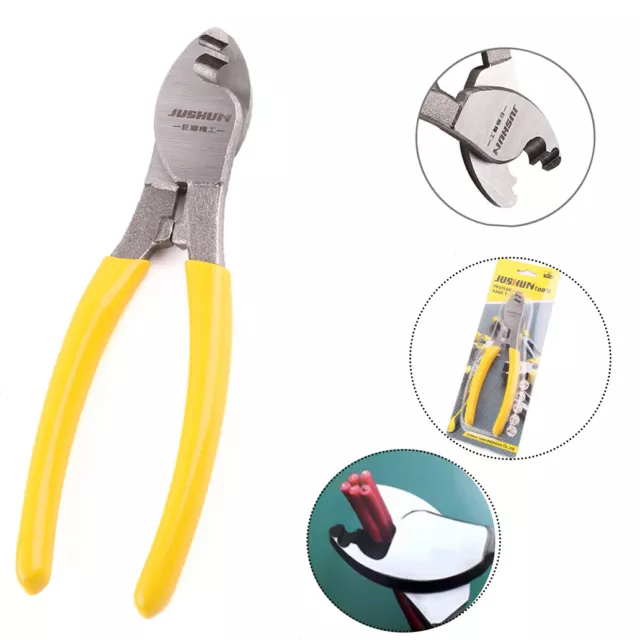 6" Steel Cable Wire Cutter Cable-Rod Wire-Rope Cutting Pliers PVC Handle