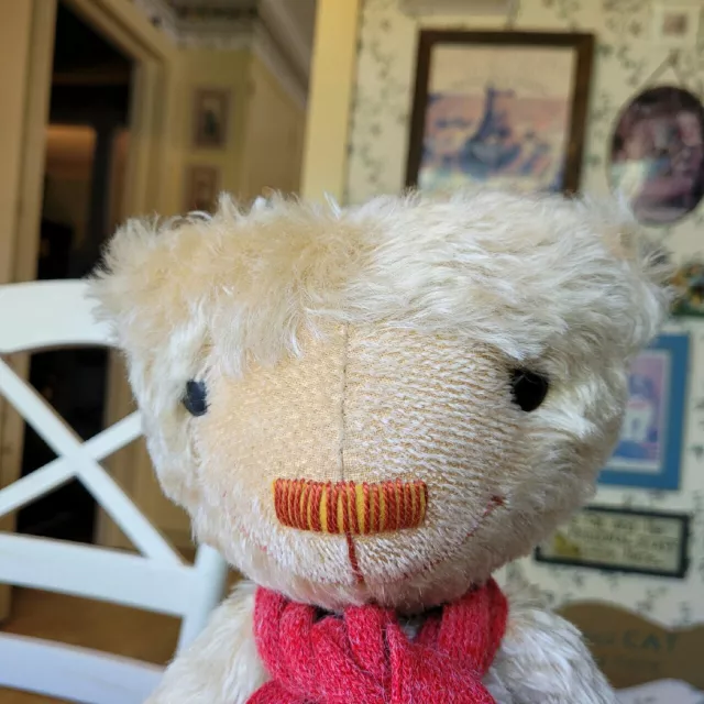 OOAK Blond Mohair Artist Teddy Bear Noodlehead Jill Kenny of J.K. Bears 14in EUC