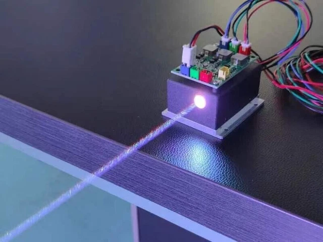 Small Size RGB 4W Full Color Laser Module White Light Laser TTL 4000mw