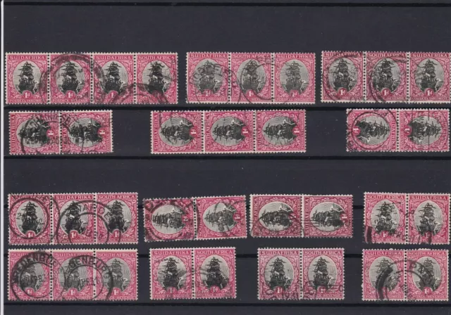 south africa used stamps blocks good cancels ref 13680