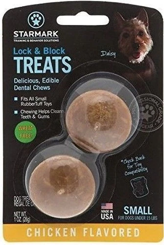 Starmark Cerradura Y Bloque Delicias Pollo Sabor Pequeño, 1 Count