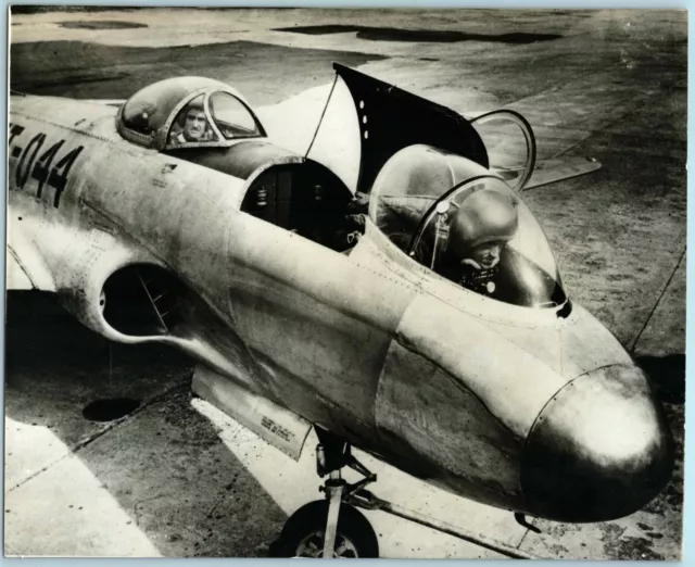 Lockheed F-80 Shooting Star Richard Frost Stanley Aviation Original Press Photo