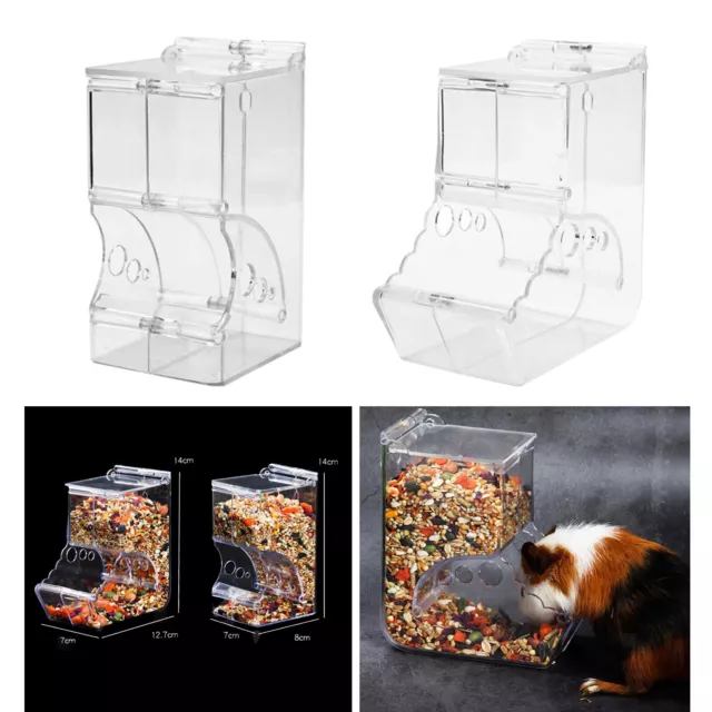 Futterautomat für Hamster Futterspender Futternapf Kaninchen Taube Igel