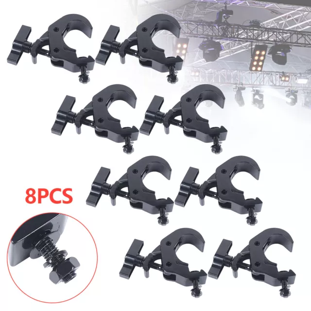 8Pcs 330lbs Stage Lighting Clamps DJ Light Truss Clamp Set For 40-52mm Pipe Od