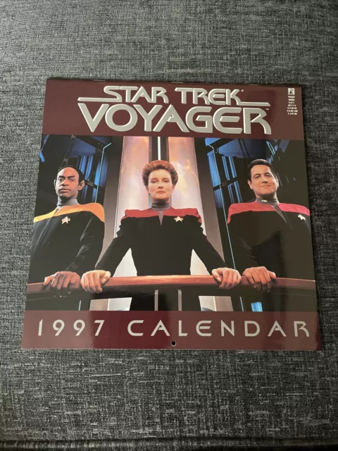 Star Trek Voyager Calendar 1997 - 12”x12” - Unmarked