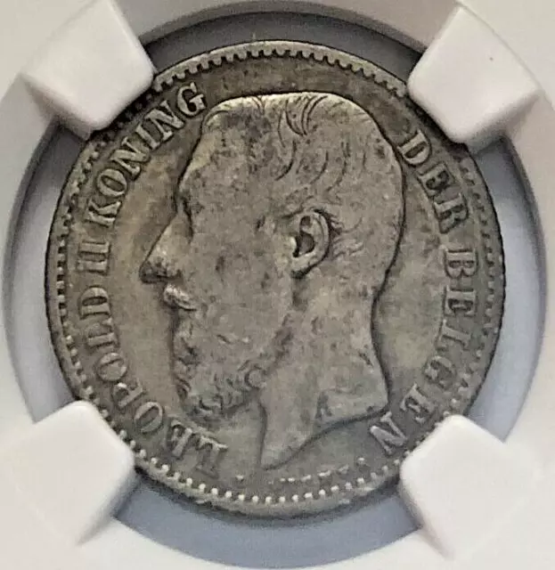 1887 Silver Belgium Flemish - No period Franc