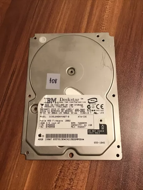 Ibm Ic35L040Avva07-0 Pcb