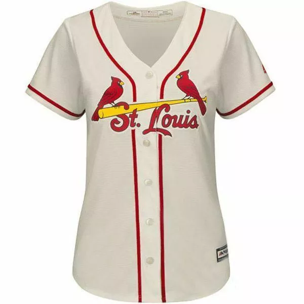 Women's St. Louis Cardinals Majestic Cream Alternate C