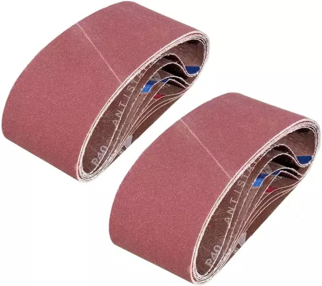 15 PCS 4 X 24 Inch Sanding Belts | 120 Grit Aluminum Oxide Sanding Belt | Premiu