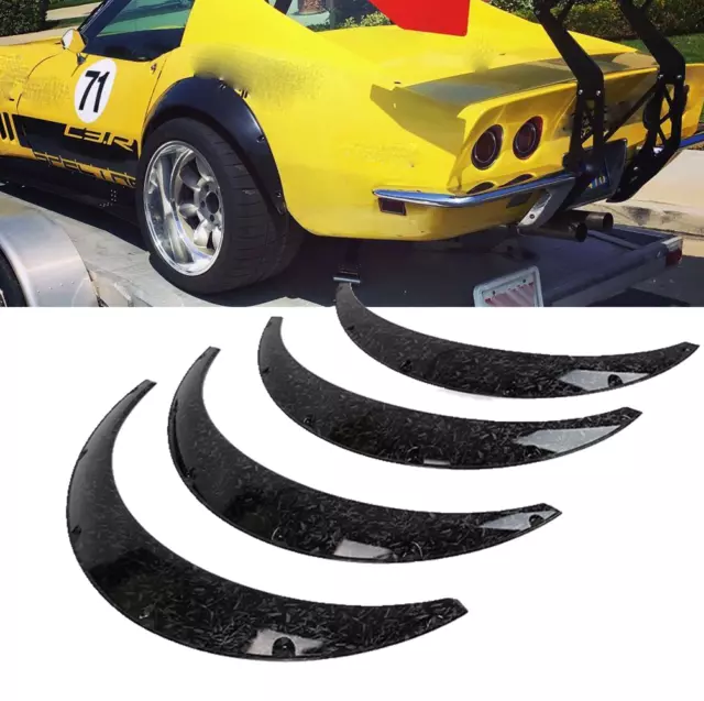 For Chevrolet Chevy Corvette 4pcs Fender Flares 4.5" Wide Body Kit Wheel Arches