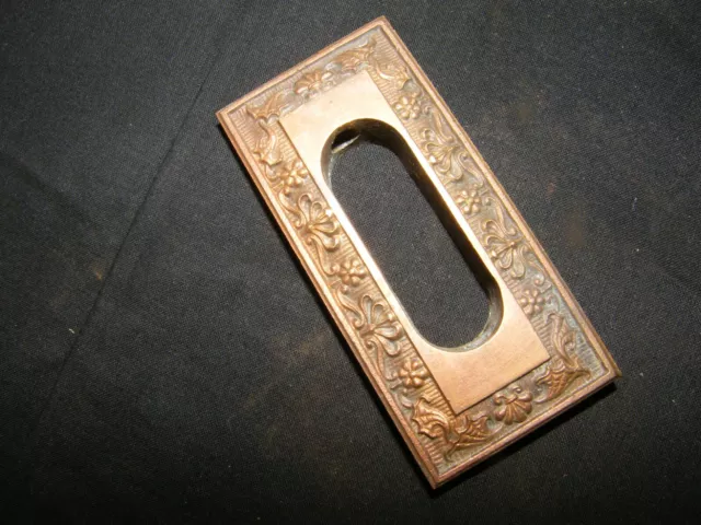 Antique Ornate Pull For Pocket Door - Cast Brass