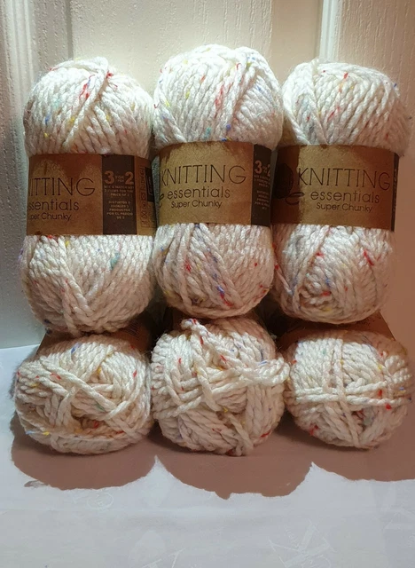 Knitting essentials super top chunky poundland
