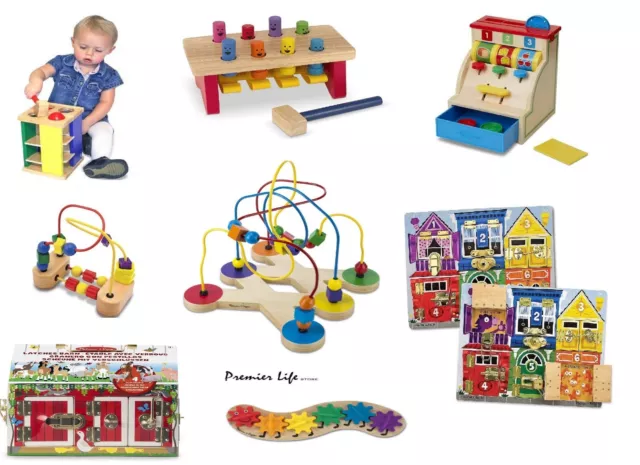 Kids Wooden Toys Activity Set Pretend Play Toys Gift Xmas Melissa & Doug