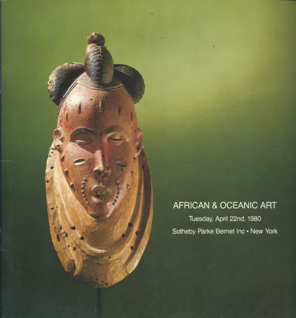 SOTHEBY’S AFRICAN OCEANIC TRIBAL ART Masks Auction Catalog 1980