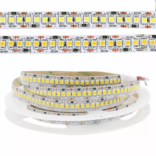 1-5m LED Strip Light 2835 240-1200Led Flexible White Warm White High Quality 12V