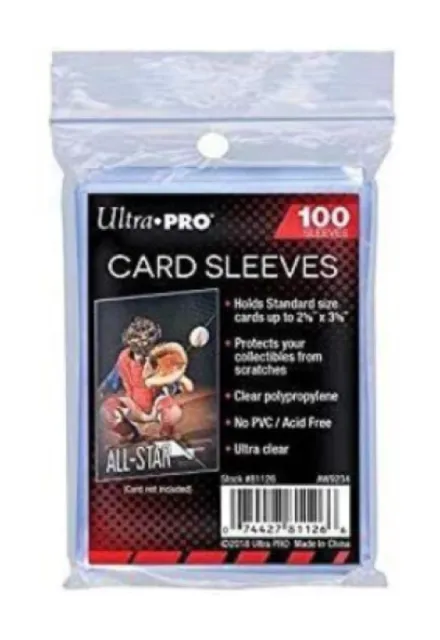 Ultra Pro Standard Soft Penny Card Sleeves | 200-1000 Sleeves | Pokemon & YuGiOh