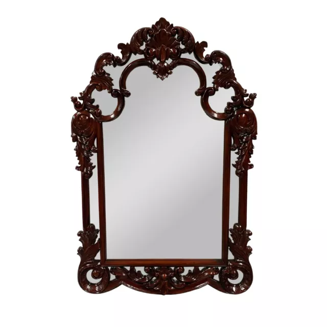 Solid Mahogany Wood Large Wall Mirror Antique Reproduction Style