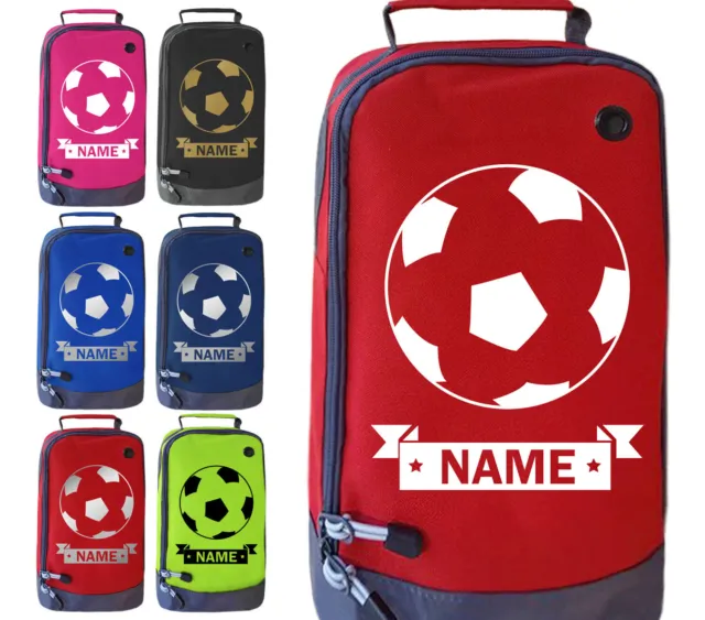 Personalised Football Boot Bag Boys Girls Footy Any Name Kids Sports PE Kit