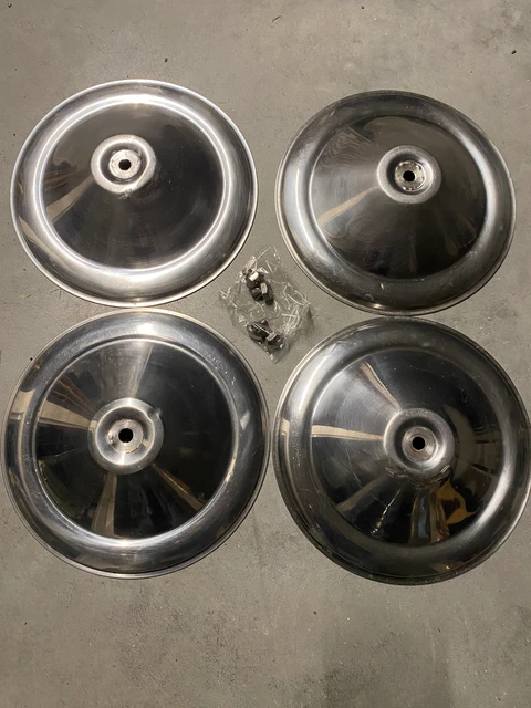 FIAT 500 F EPOCA KIT 4 PZ. COPPE RUOTA ACCIAIO BORCHIA CERCHI COPRI RUOTA MOD. "F - Foto 3