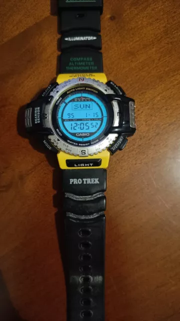 Casio Pro Trek PRT-40 U Triple Sensor Protrek 1470 Yellow