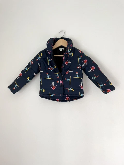 Margherita by Missoni Navy Puffer Jacket Dancer Print 3T Toddler (retail $89)