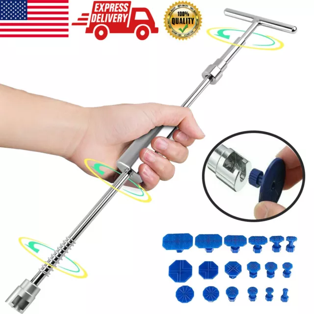 Car Body Slide Hammer Paintless Dent Repair Tool Puller Lifter Hail Removal Kit!