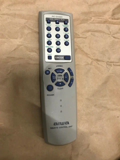 GENUINE,ORIGINAL,AIWA RC-ZAS01 REMOTE Control,For Cd Radio Player. £12. ...