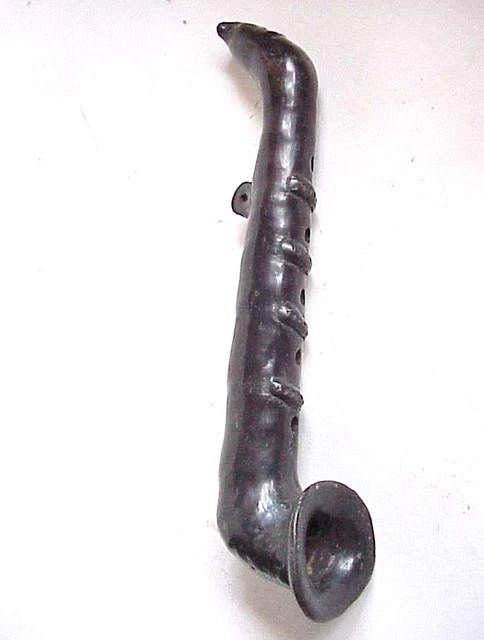 Vintage / Antique? Clay Saxophone Like Flute Musicial Instrument