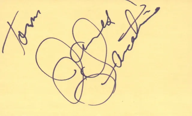 James Farentino Actor 1979 Deathtrap TV Movie Autographed Signed Index Card