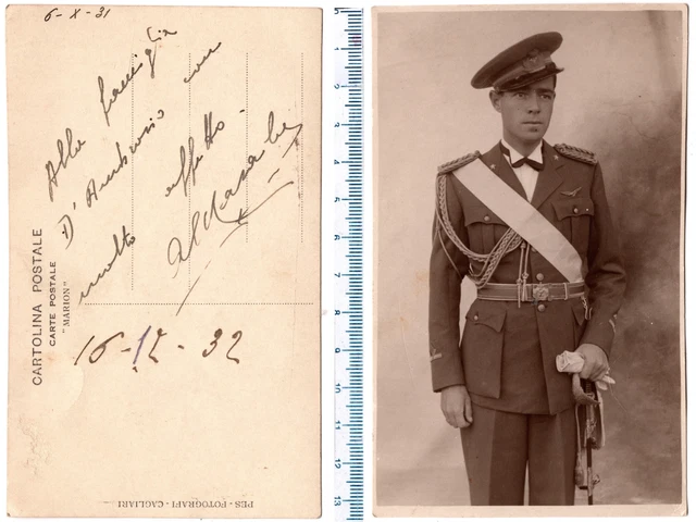 foto del 1932 Regia Aeronautica - Ufficiale Pilota in Alta Uniforme