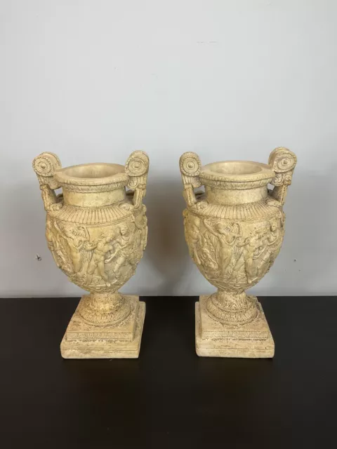 Vintage Pair Of  Replica “Townley Urn” Decorative Urns