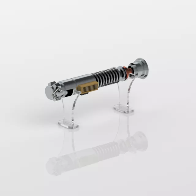 Star Wars Lightsaber Stand / Perspex Acrylic Display Stand / Holder - Clear Base