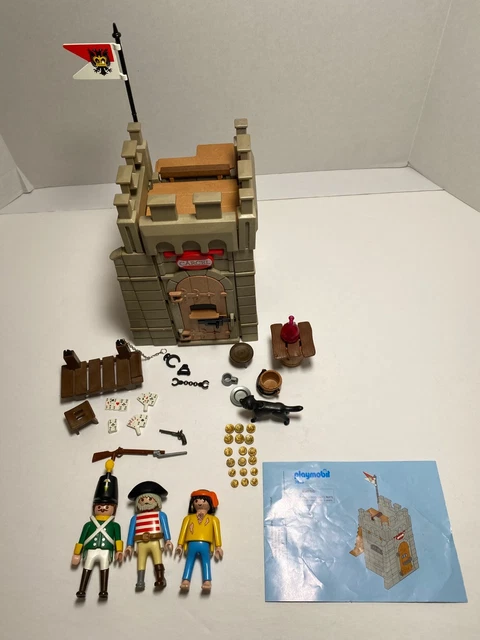 Bateau Playmobil Playmobil Pirate Prison Door, Flag, Carcel Sign