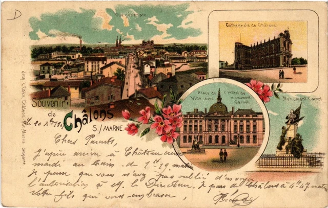 CPA AK Souvenir de CHALONS-sur-MARNE (491758)