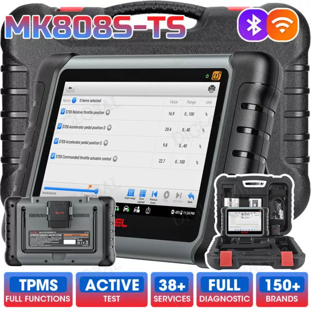 Autel MaxiCOM MK808S-TS as MX808S-TS TPMS Relearn Car Diagnostic Scanner Tool