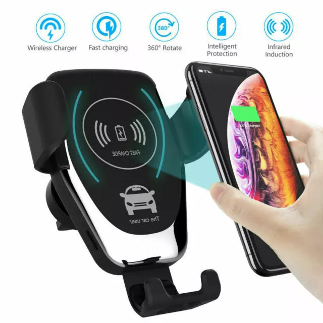 Wireless Qi Auto Handy Halterung KFZ Halter mit Induktive Ladefunktion universal