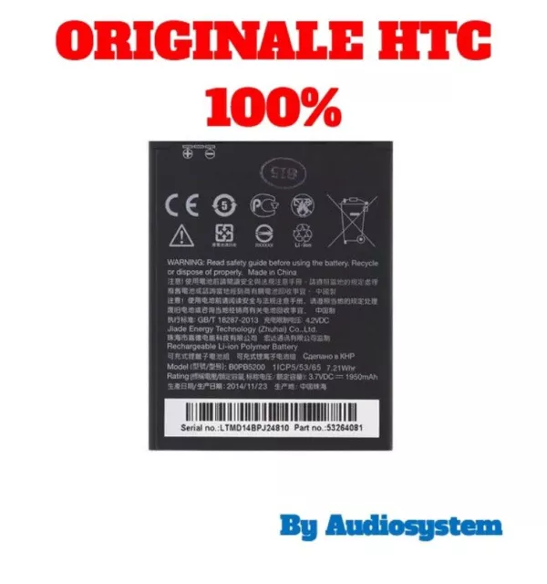 Pr1 Batteria Originale Htc Per Desire 516 516W 1950Mah B0Pb5100 35H00227-04M